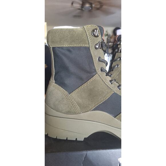 Coach men's utility boots- style #G4502- leather and cordura fabric- NIB - Picture 2 of 10